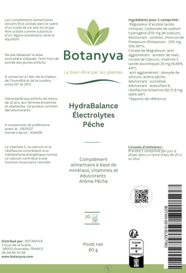 HYDRABALANCE ÉLECTROLYTES – PÊCHE