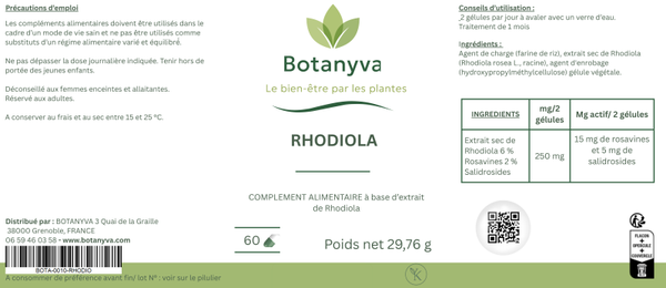RHODIOLA – BOTANYVA