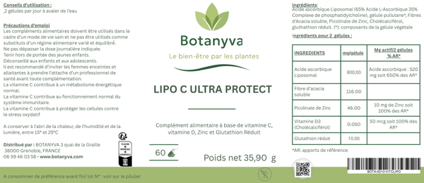 Lipo C Ultra Protect – Immunité, antioxydant & protection cellulaire
