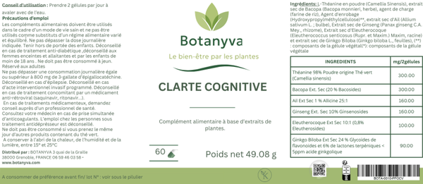 CLARTÉ COGNITIVE – BOTANYVA