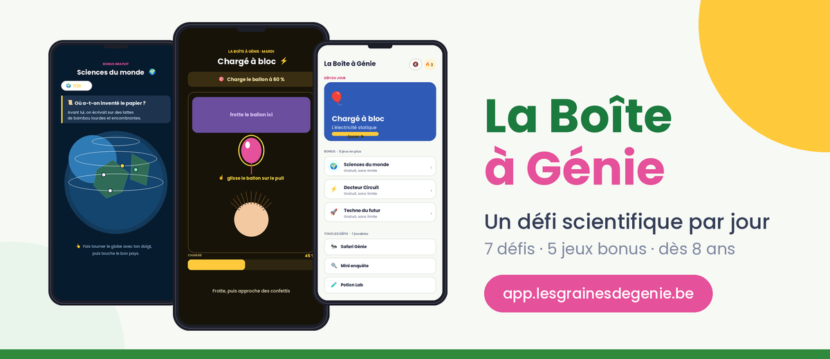 La Boîte à Génie — un défi scientifique par jour