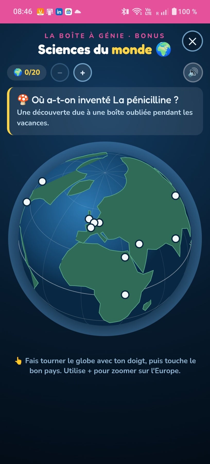 Le globe des inventions du monde