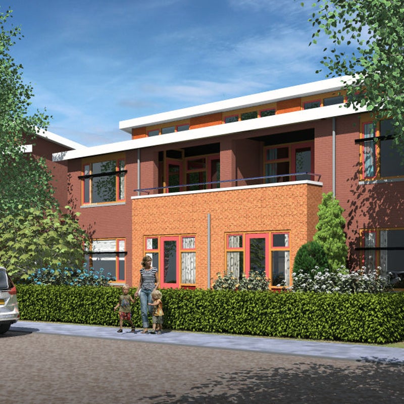 artist impression zorgcentrum damwouden straatbeeld Puur Architecten.jpg