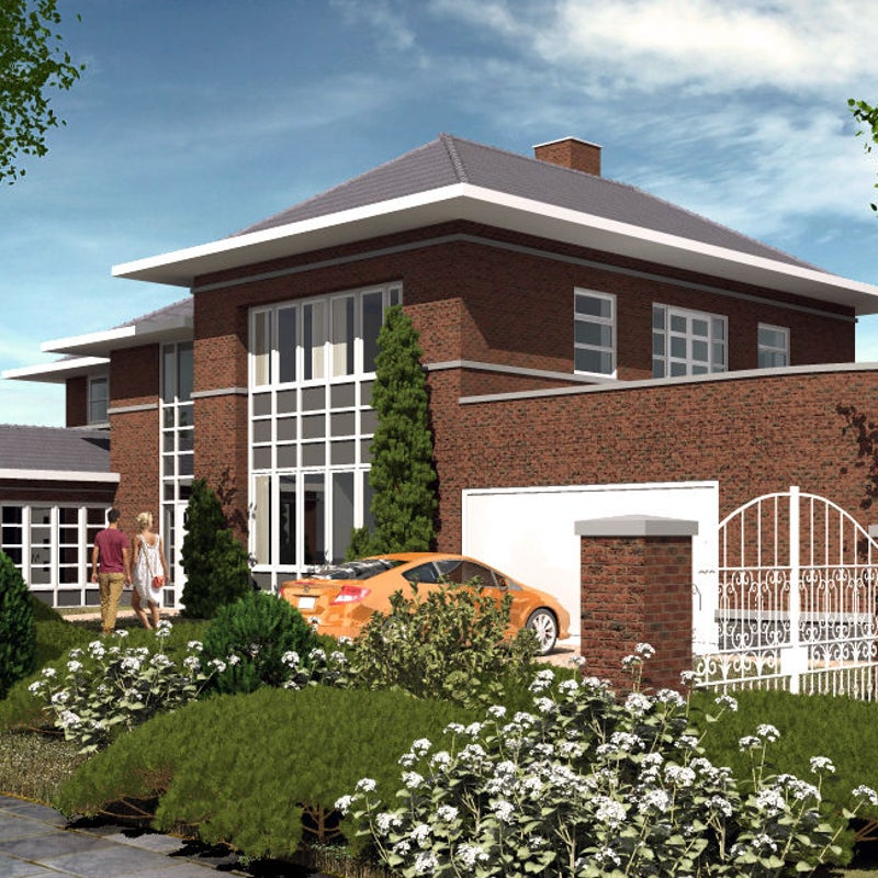 artist impression villa's aan het water architekt A.Heikens