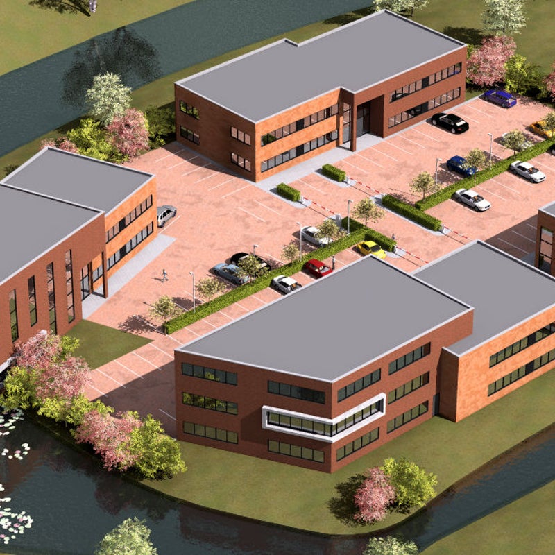 Bedrijvenpark Drachten vogelvlucht1 Tromp architecten