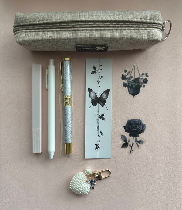 Mini Snow Pearl Desk set