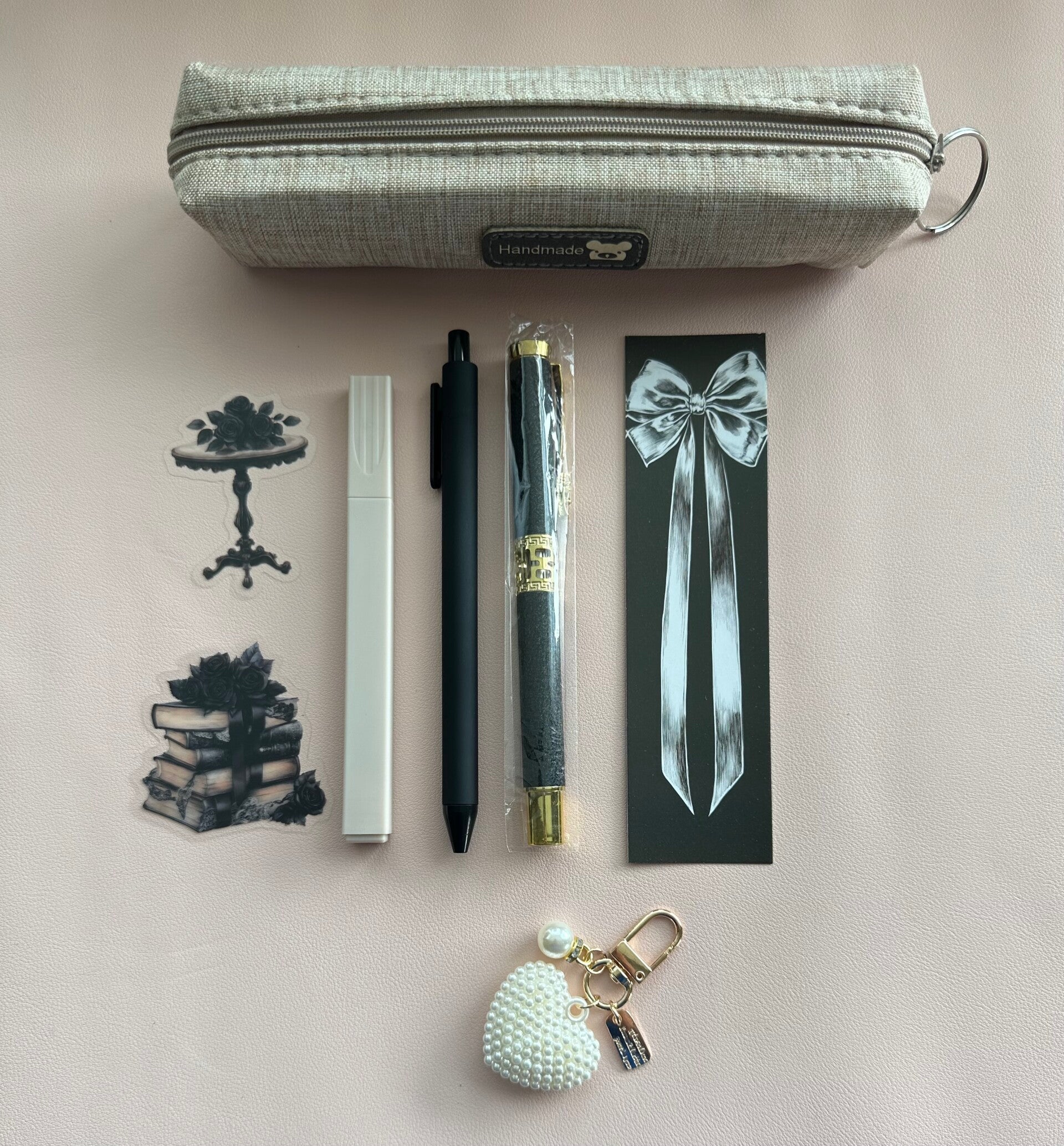 Mini Midnight Silver Desk Set
