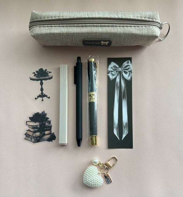 Mini Midnight Silver Desk Set
