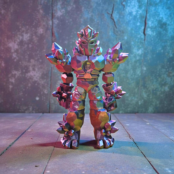 3D Printed Crystal Warrior