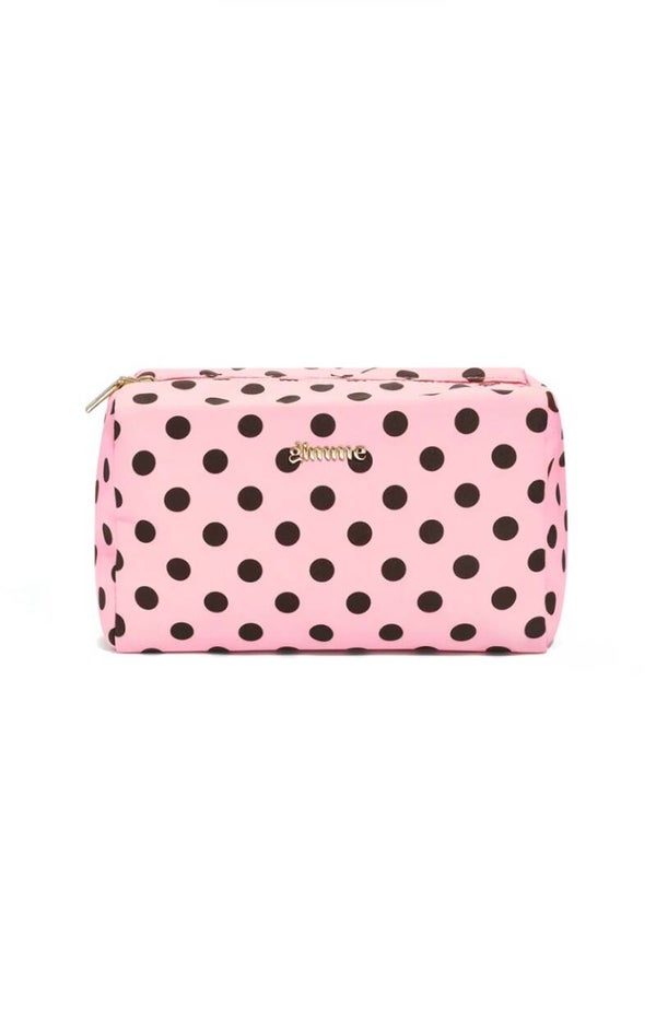Make-up Bag Polka Dots “deep pink”