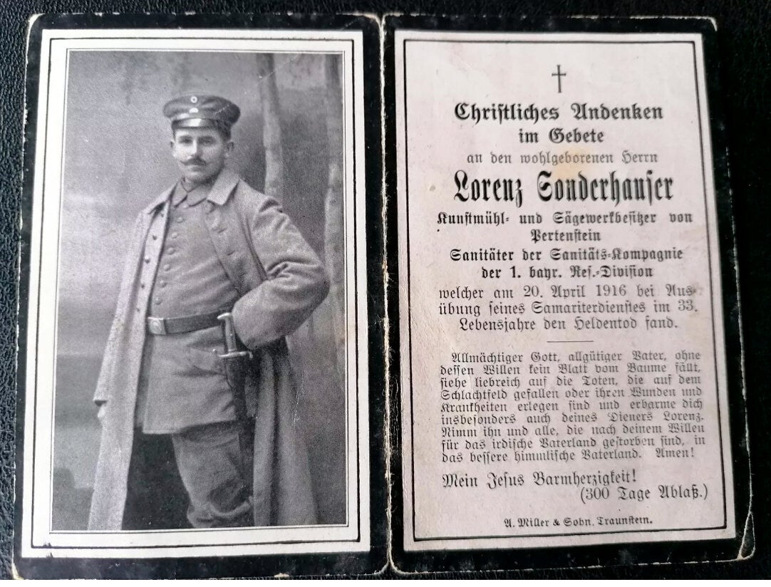 avis décès allemand ww1