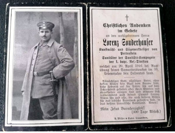 avis décès allemand ww1