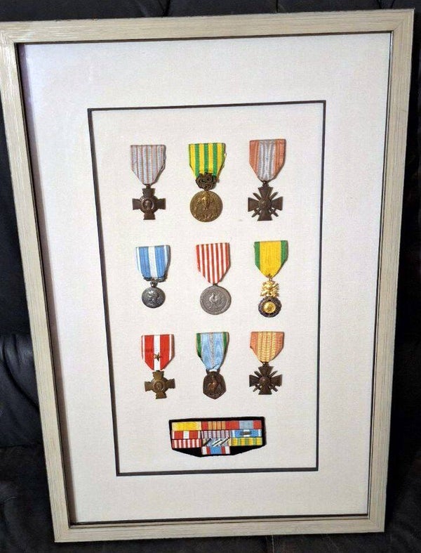 belle ensemble médaille ancien combattant CEFI + Indo + algérie