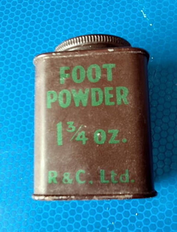 Boite foot powder talc anglais ww2