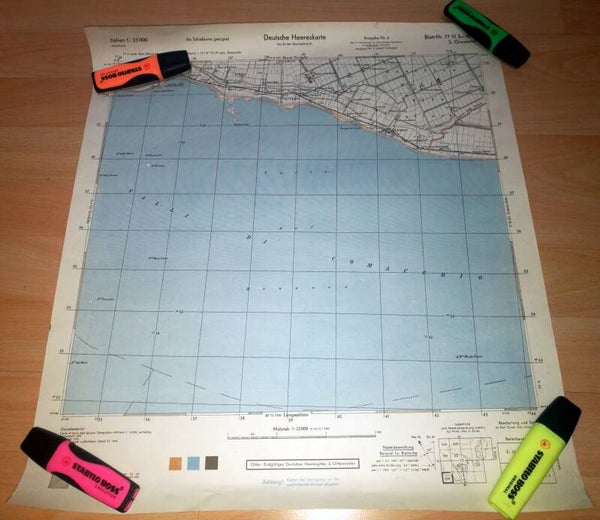 Carte allemande WH Italie 1944 San Giovanni