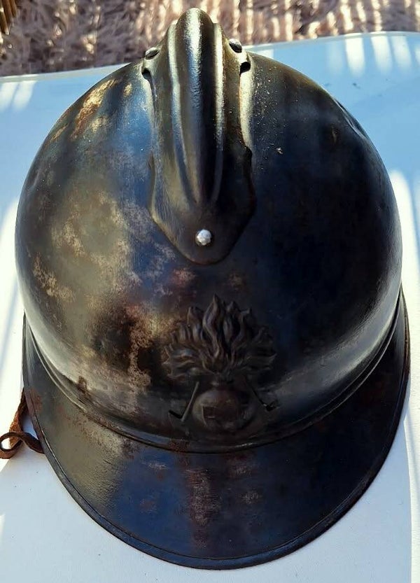 Casque Adrian M15 infanterie coloniale 14/18 ww1