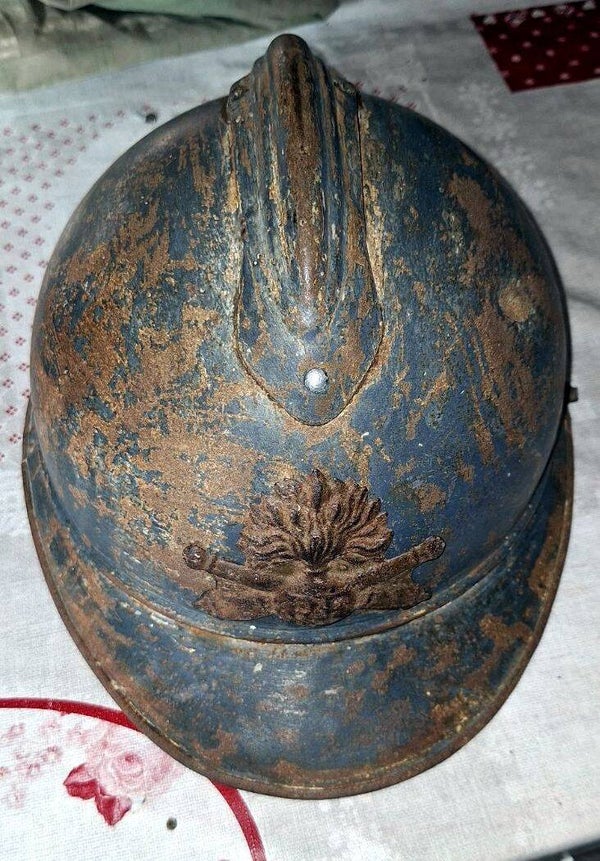 Casque Adrian modèle 15 Artillerie ww1