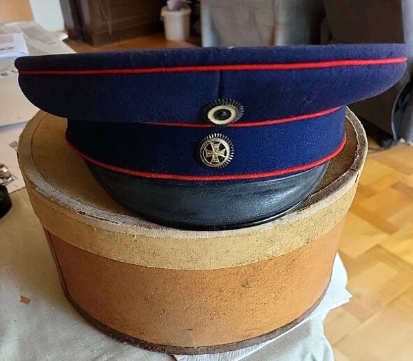 Casquette allemande Officier de réserve du service de santé Prussien Strasbourg