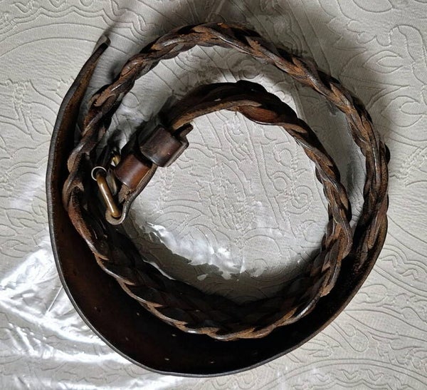 Ceinturon Français tressé ww1 taille 105cm