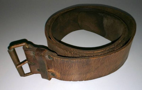 Ceinturon français troupe 1903/14 fabrication de guerre riveté