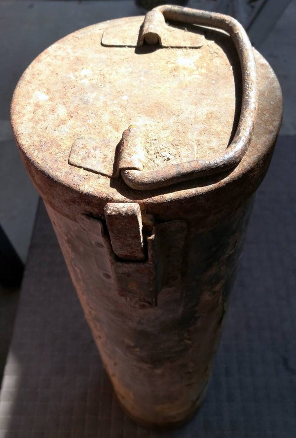 Container vide 10 cm Nebelwerfer 35 allemand ww2