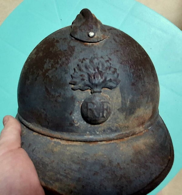 casque Adrian Modéle 1915 infanterie ww1