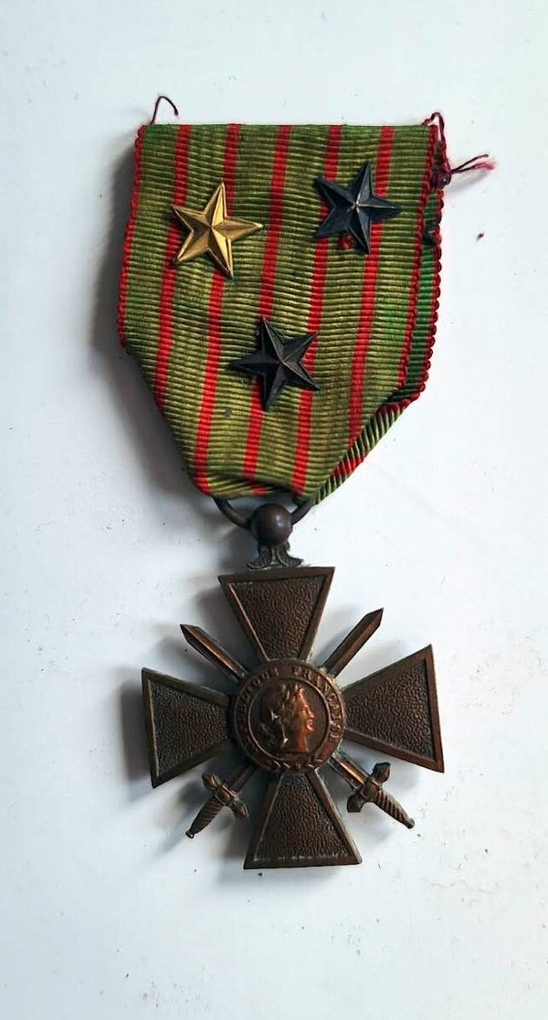 Croix de guerre 1914/1917 avec 3 citations