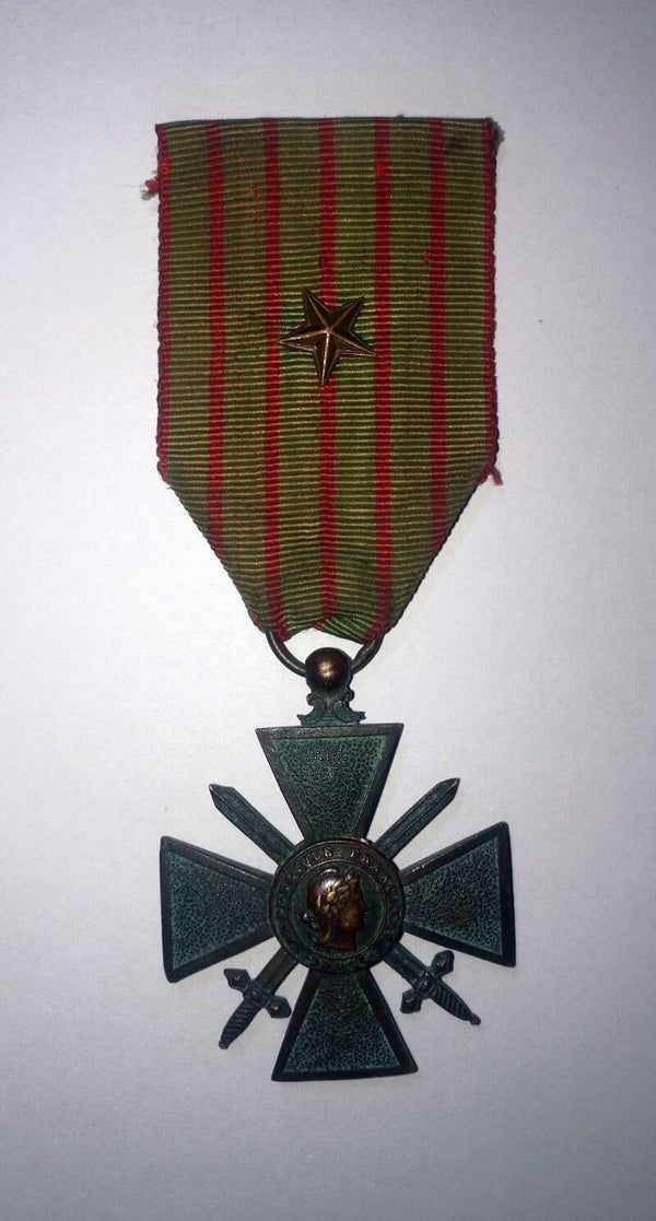 Médaille croix de guerre 1914-1916 avec 1 citations
