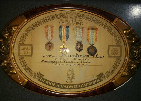 Diplôme avec médailles soldat ligne Maginot SF Rohrbach ouvrage Otterbiel