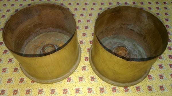 Lot de 2 douilles anglaise  4.5 inch howitzer ww1