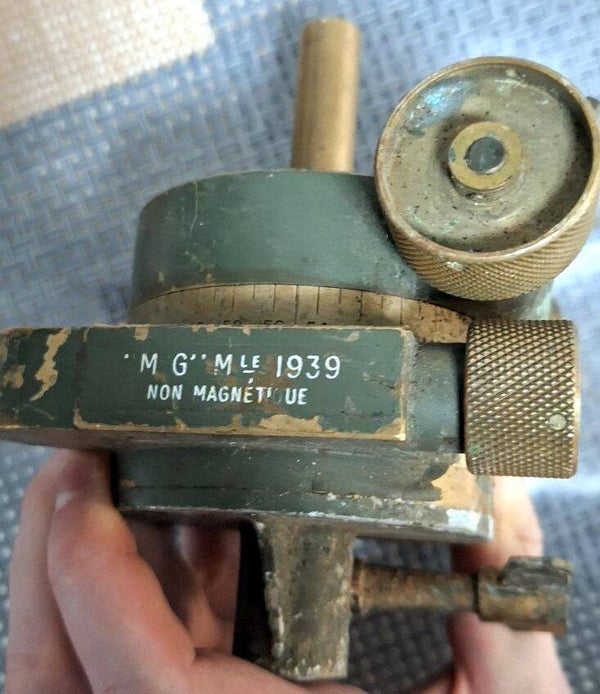 support Goniomètre modèle 1939 jumelles longue vue binoculaire FRANCE 40 ww2 n°2