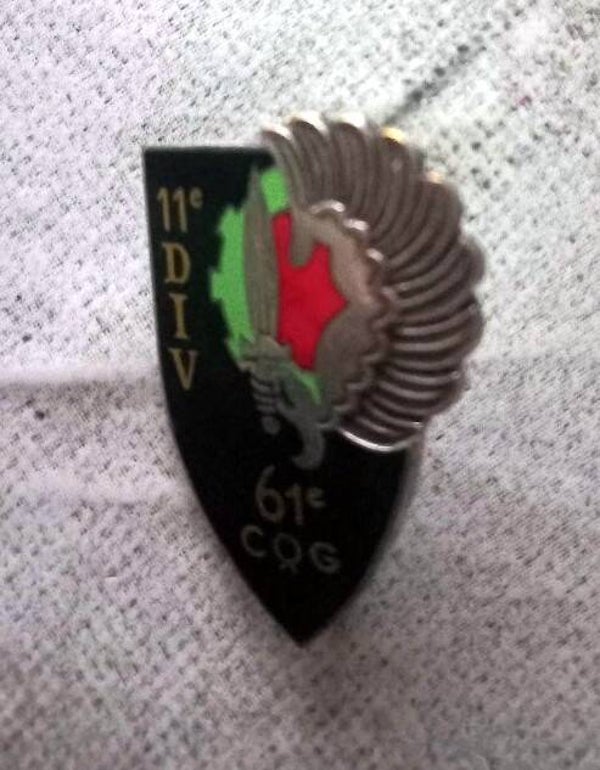 insigne 61éme Compagnie de Quartier Général parachutiste Drago paris