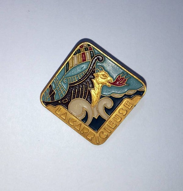 insigne marine aviso dragueur LA GRACIEUSE (21/PI.18) alu peint Augis Lyon