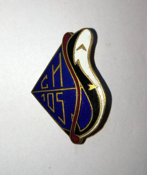 insigne marine CHASSEUR 105 Poinçons AB