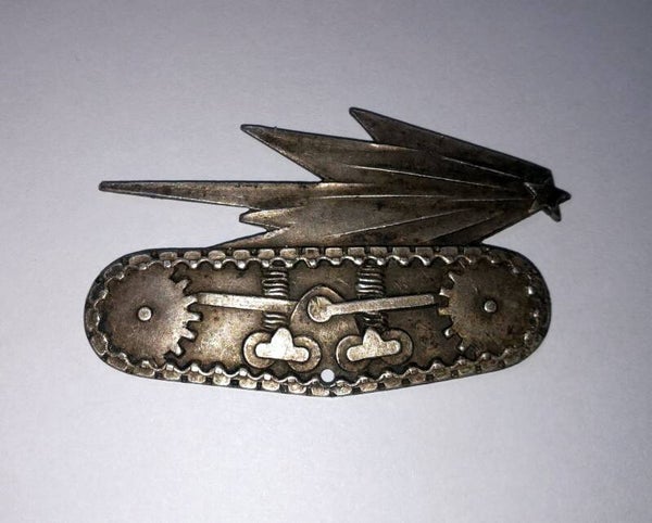 insigne général des troupes motorisé blindées FRANCE 40 ww2 modèle à coudre n°1