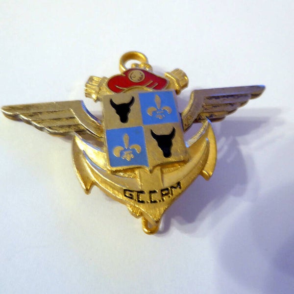 Insigne "Groupe colonial commandos parachutistes Madagascar" (GCCPM) Fab GERVASI