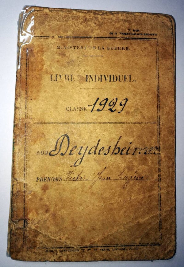 livret militaire classe 1929 151éme Régiment Régional de protection 1940 ww2