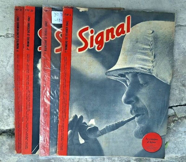 lot de 4 magazines signal année 1942  français