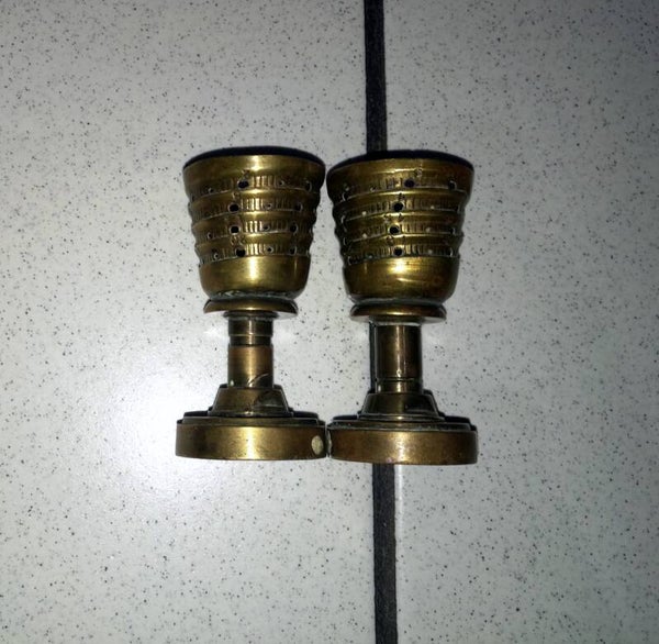 Lot de 2 coquetiers travail artisanat de tranchées poilu Guerre 14/18 ww1