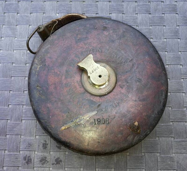 mètre ruban génie /artillerie anglais ww1 régimenté