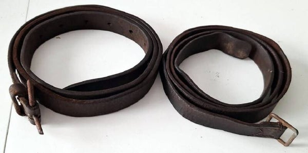 Paire de grande sangle de charge/ portage As de carreau française ww1 14/18