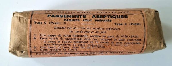 pansement militaire français petit modèle Type C daté 1959 guerre algérie