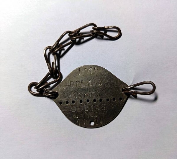 Plaque d'identité caporal 153éme RI +76éme RI ww1