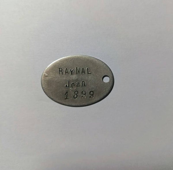 Plaque identité facteur à Paris et soldat 31éme RIT+90RIT 1917 ww1