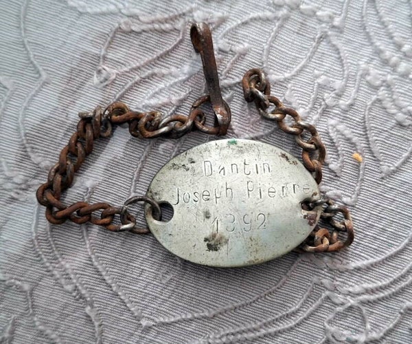 plaque identité soldat 106éme RIT +87éme RIT ww1