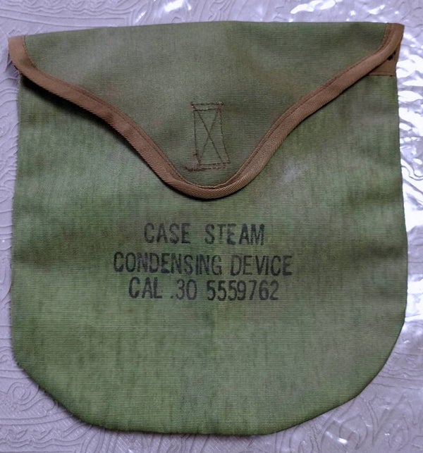 Pochette US ww2 tuyau caoutchouc condensateur à vapeur calibre.30 browning 1917