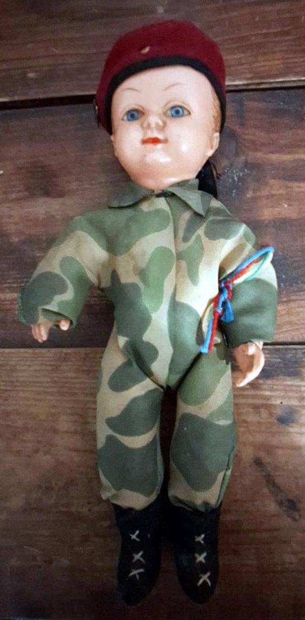 Ancien Poupon militaire Parachutiste RPMIA achat foyer indochine