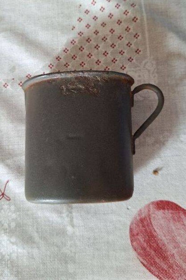 Quart allemand modèle 1916 émaillé "G.R&Co 1916" n°2
