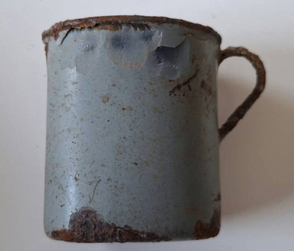 Quart acier émaillé allemand modéle 1915 "Wupperman 16" ww1