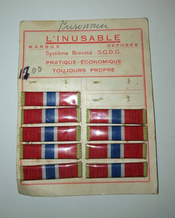 une Barrette de rappel médaille prisonniers civils,déportés et otages 1914-1918
